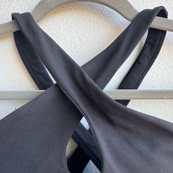 Lululemon Align Keyhole Halter Tank Top Black Size 2 XS Nulu W1EH5S Crop Length - Picture 2 of 4